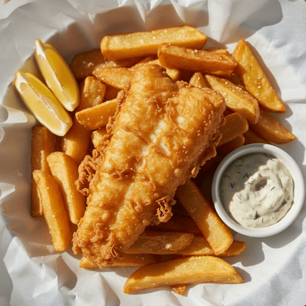 Fried fish seasoned with Benimix